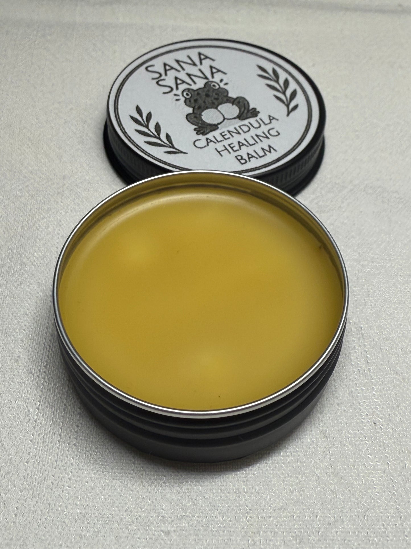 Sana Sana Calendula Healing Salve I 1oz Tin I First-Aid I Cuts, Scrapes, Rashes, Redness I 100% Organic
