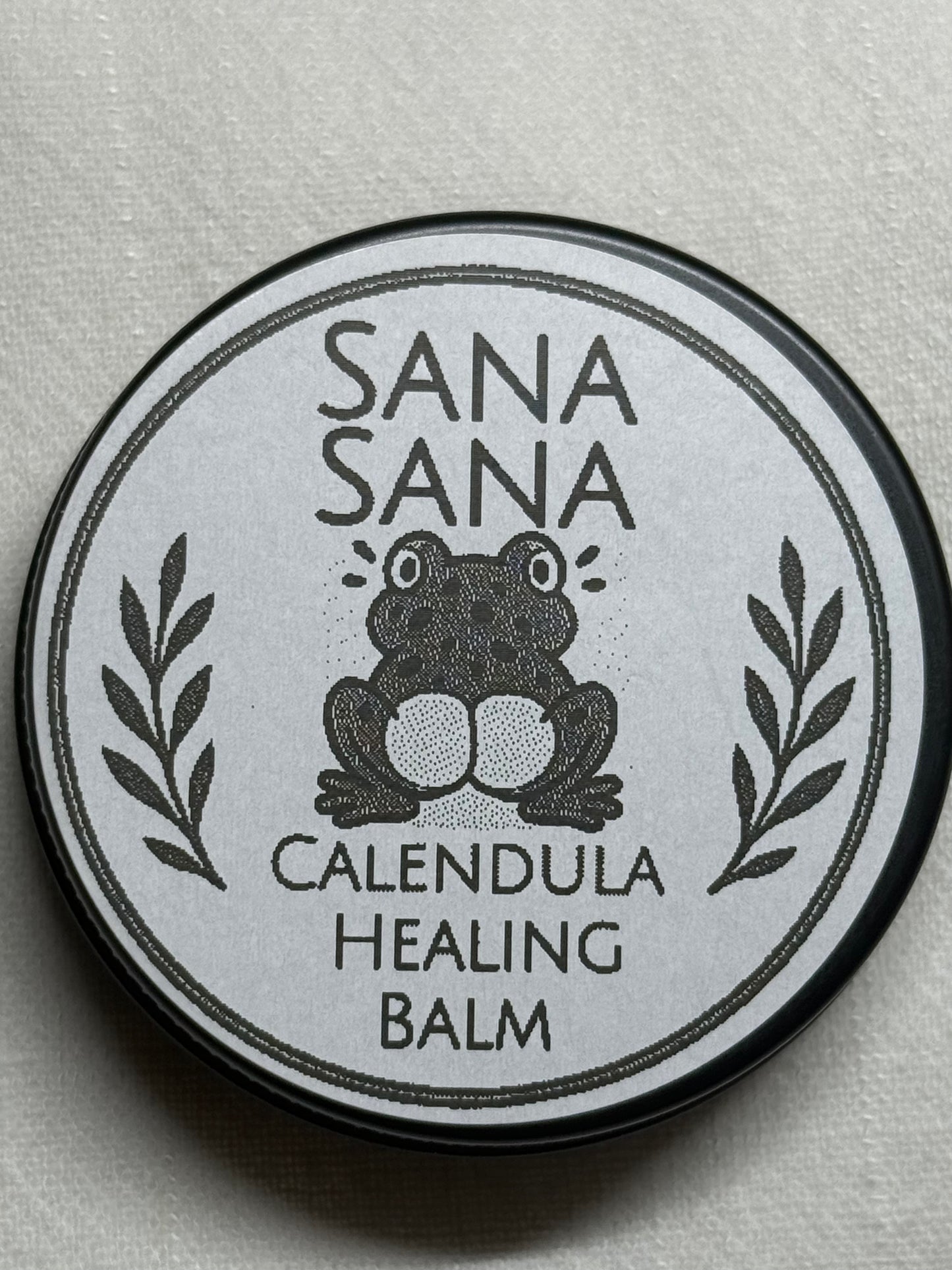 Sana Sana Calendula Healing Salve I 1oz Tin I First-Aid I Cuts, Scrapes, Rashes, Redness I 100% Organic