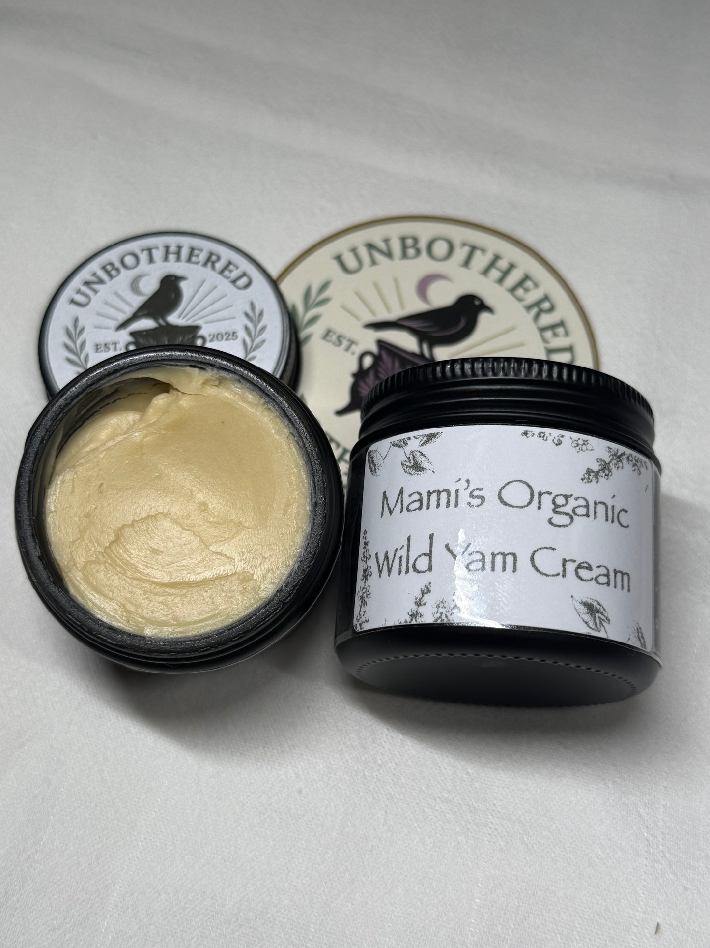 Mami's Wild Yam & Chaste Berry Daily Cream 100% Organic 2oz Glass Jar