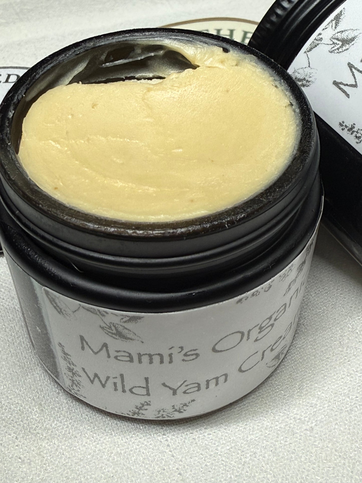 Mami's Wild Yam & Chaste Berry Daily Cream 100% Organic 2oz Glass Jar