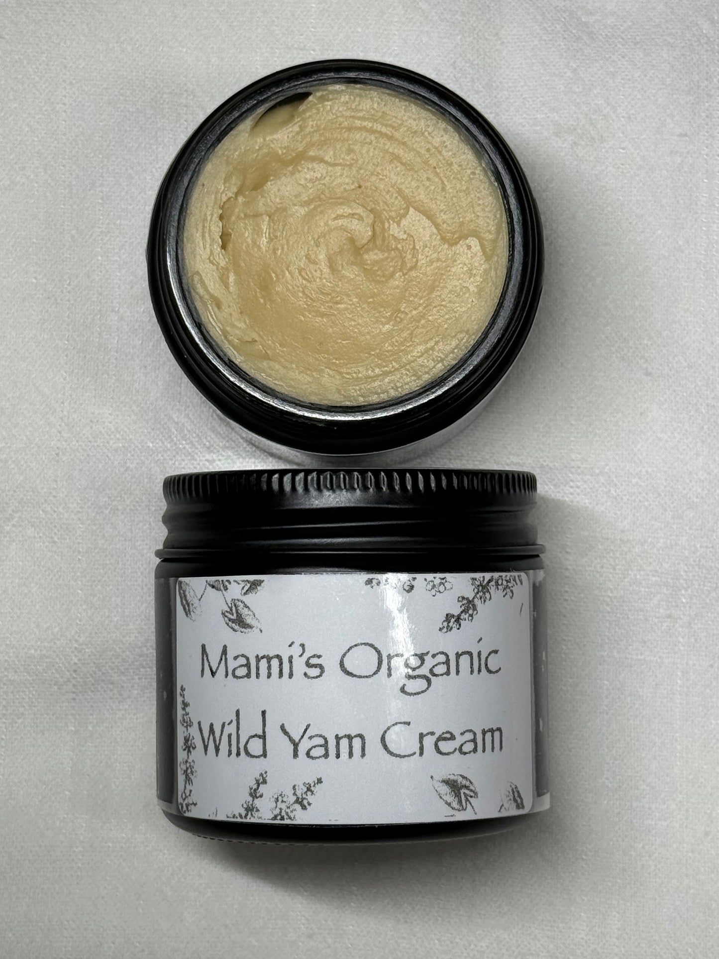Mami's Wild Yam & Chaste Berry Daily Cream 100% Organic 2oz Glass Jar