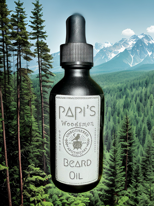 Papi's Beard & Hair Oil I 2oz Bottle I Clean, Style, and Scent Beard, Hair, & Skin I 100% Organic Moisturizing