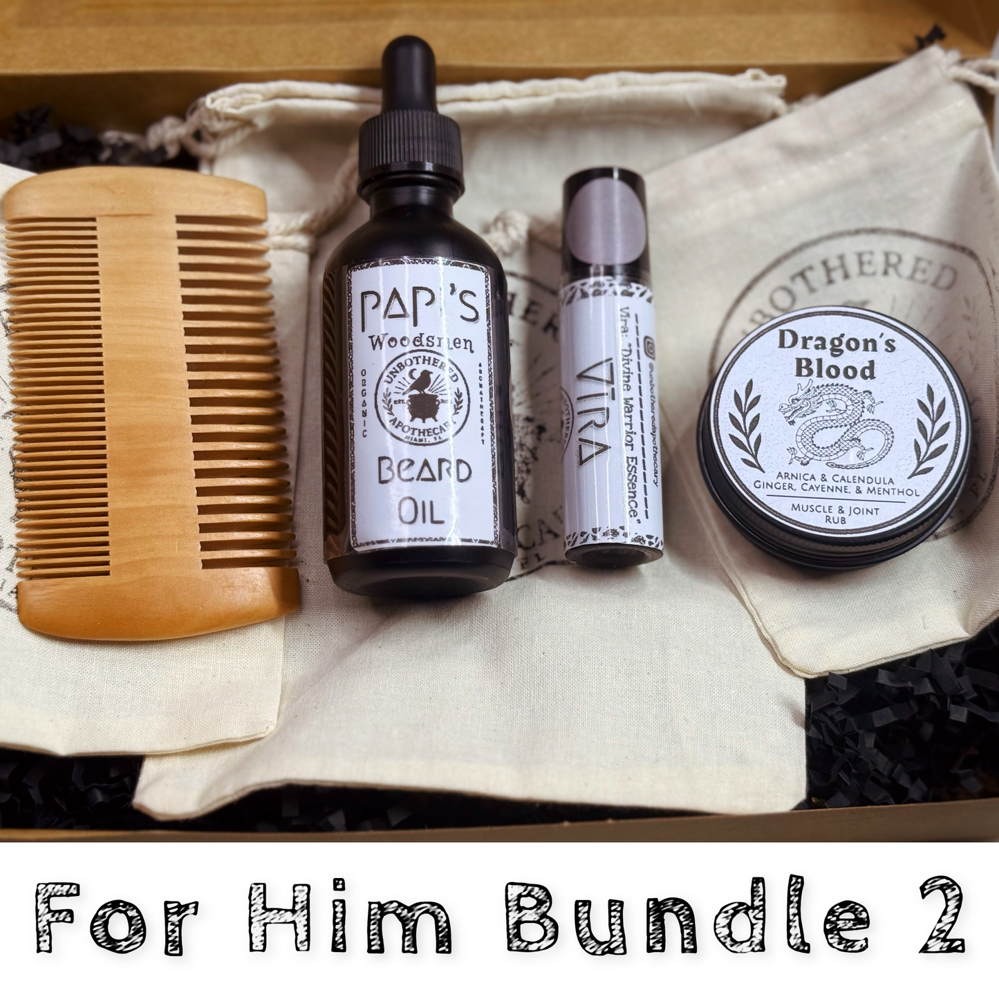 For Him Bundles | Beard, Body & Balance Gift Set – Organic Grooming + Aromatherapy Gift