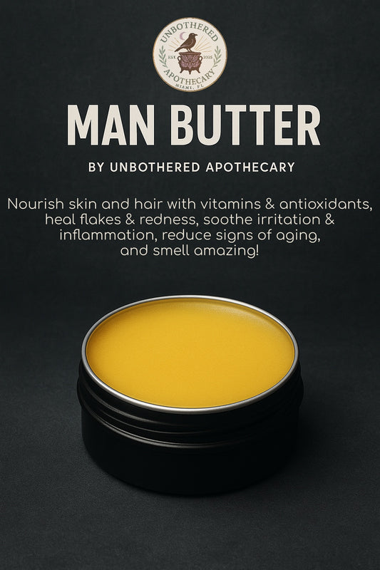 Man Butter - Soothing & Nourishing Moisturizer for Skin & Hair I 1oz Tin