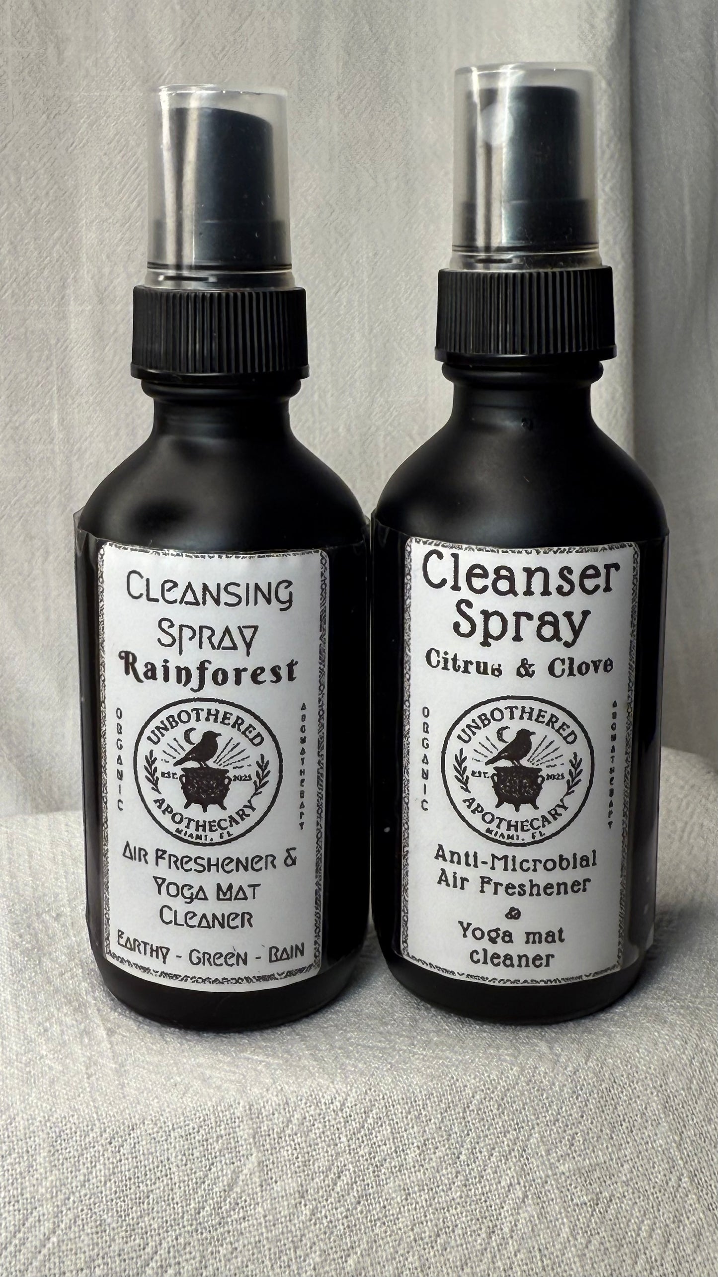 Organic Cleanser Spray – Rainforest or Citrus & Clove | 2oz & 16oz