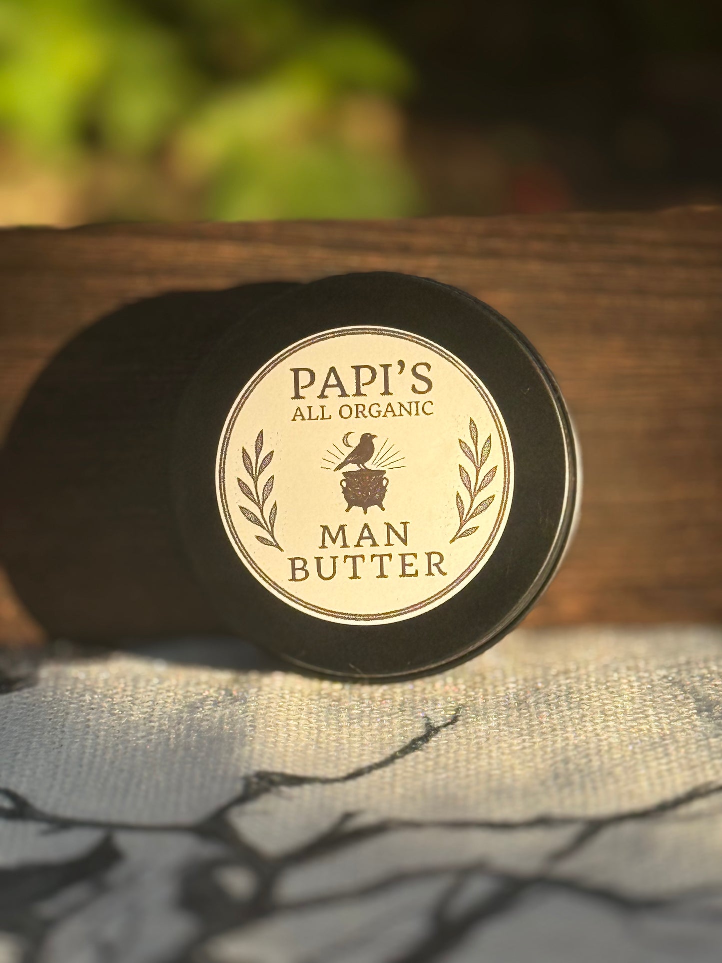 Organic “Man Butter” Botanical Skin & Beard Balm – 1 oz Tin – Shea Butter, Calendula & Essential Oils
